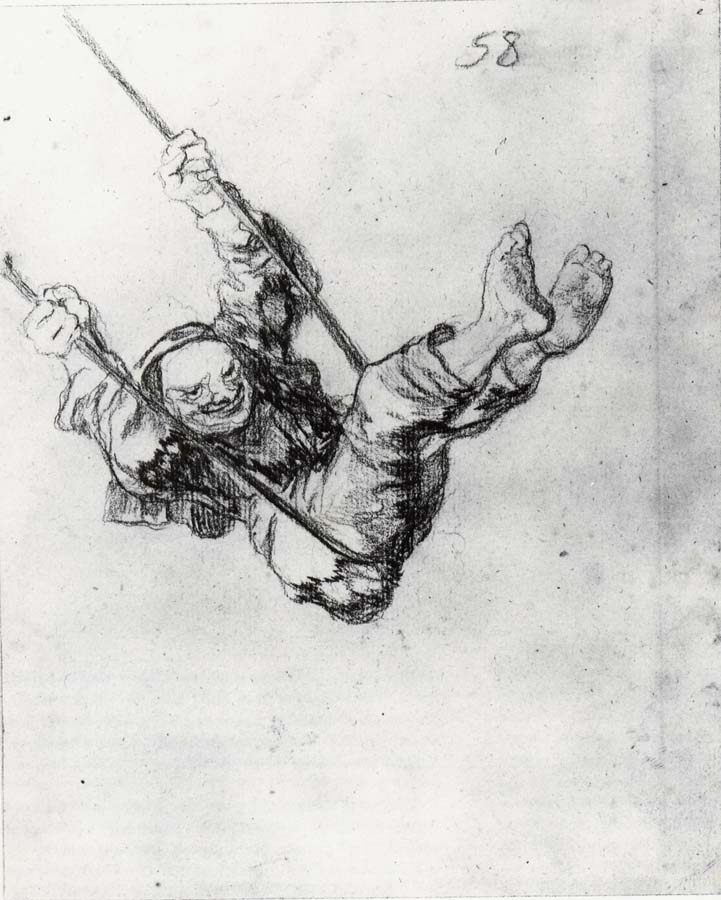Francisco Goya Old man on a swing